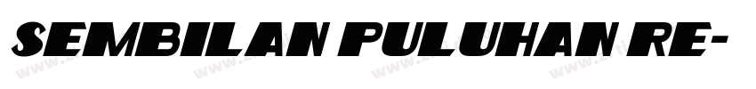 Sembilan Puluhan Re字体转换